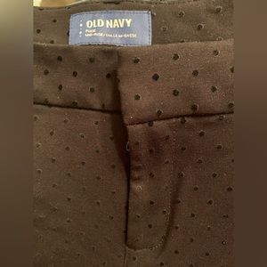 Old Navy Black Polka Dot Pixie Pants Trousers Size 16
